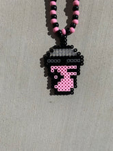 Load image into Gallery viewer, Boba Tea Perler Kandi necklace