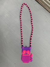 Load image into Gallery viewer, Cheshire Cat Perler/Kandi necklace
