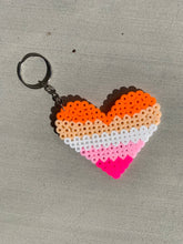 Load image into Gallery viewer, LGTBQ+ Pride Hearts Keychains