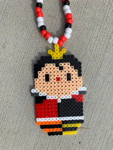 Load image into Gallery viewer, Queen of Hearts Perler Kandi Necklace