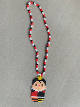 Load image into Gallery viewer, Queen of Hearts Perler Kandi Necklace