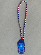 Load image into Gallery viewer, Caterpillar Perler Kandi necklace