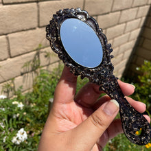 Load image into Gallery viewer, Black and Gold Ornate Mirror