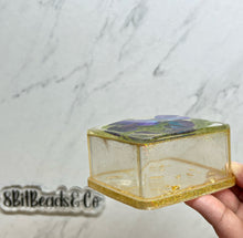 Load image into Gallery viewer, Clear and Gold Butterfly Trinket Box