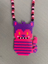 Load image into Gallery viewer, Cheshire Cat Perler/Kandi necklace
