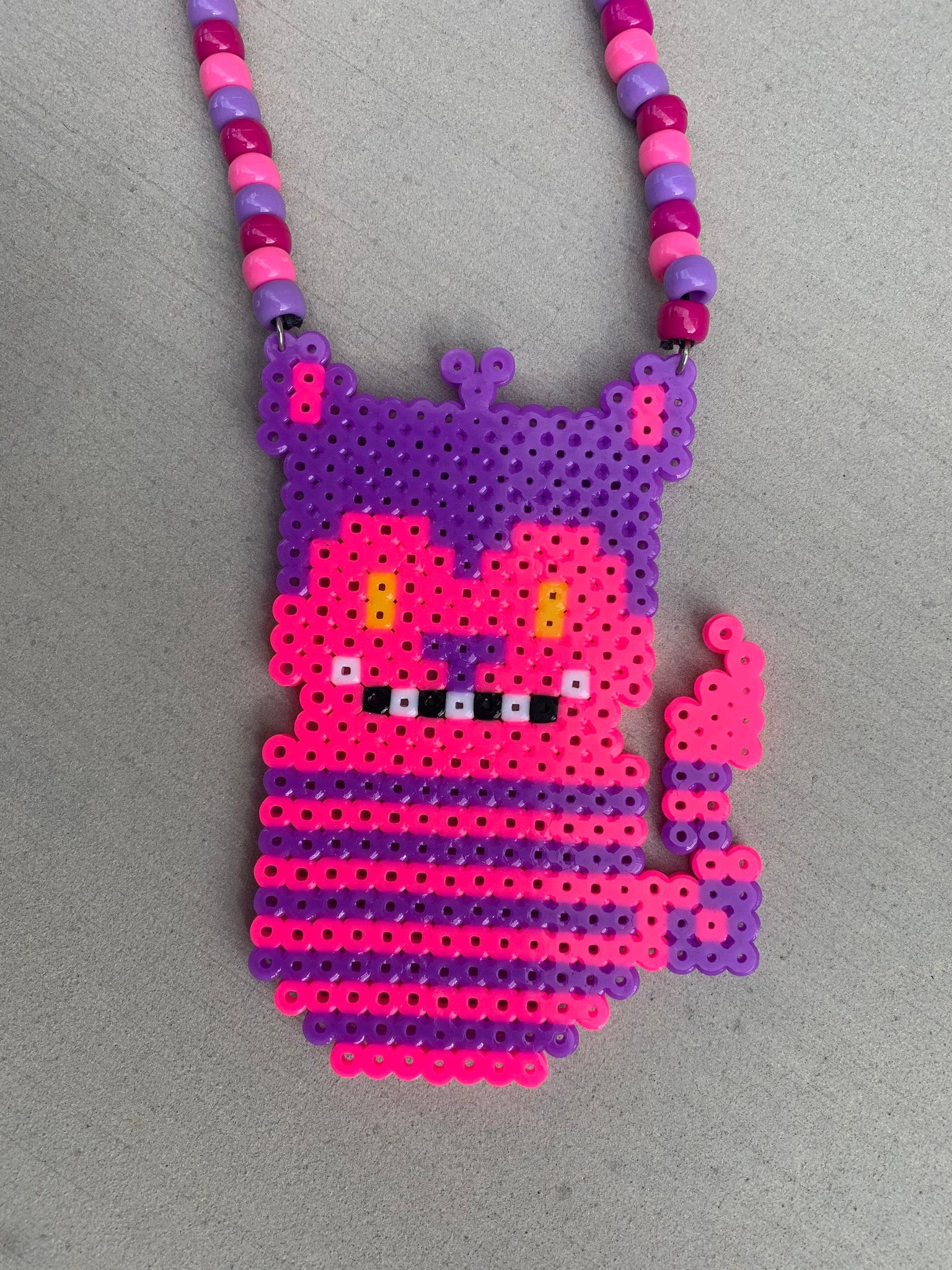 Finished making my first perler necklace :) : r/kandi