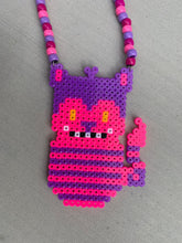 Load image into Gallery viewer, Cheshire Cat Perler/Kandi necklace
